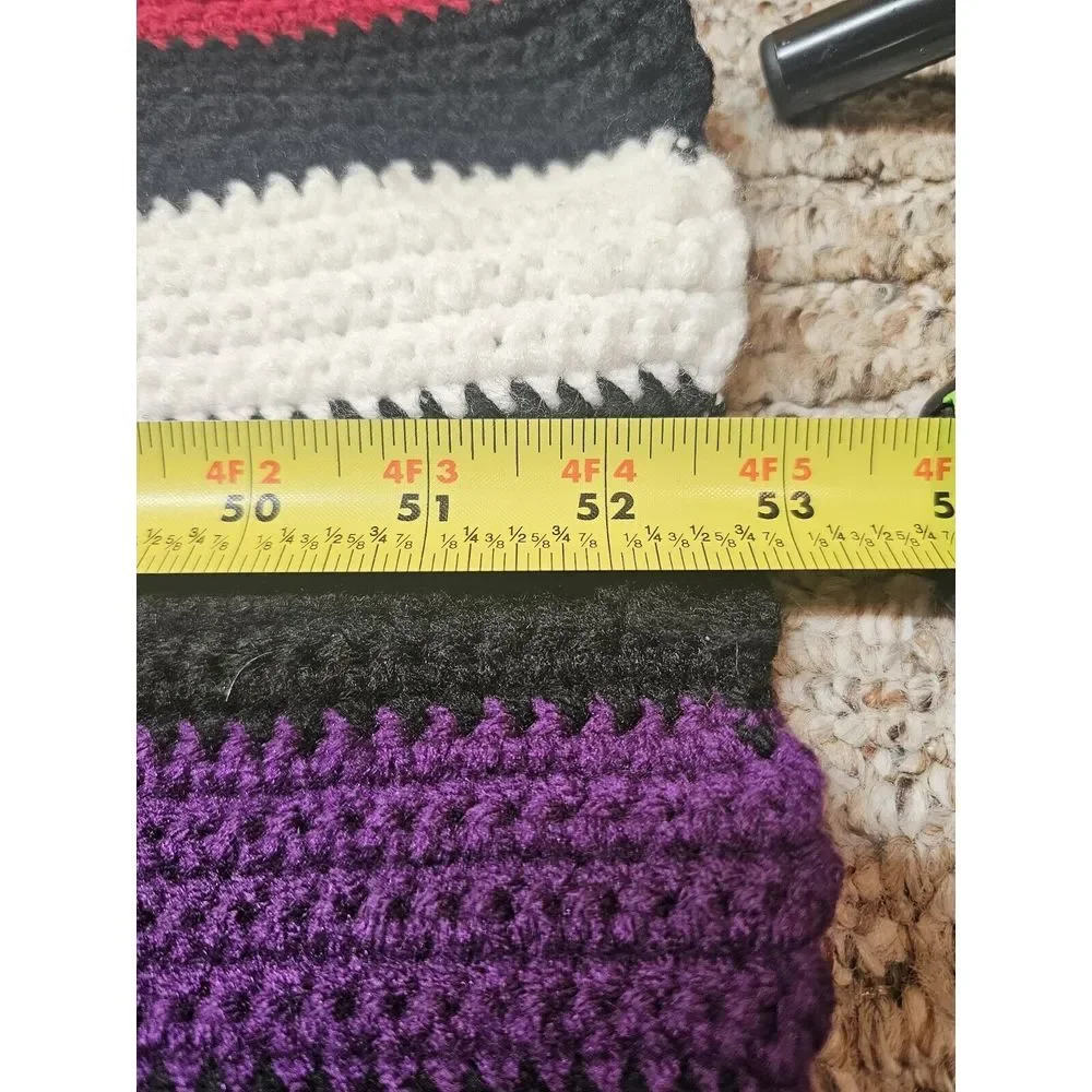 New Handmade Crochet‎ / Knitted Baby Afghan Lap/Wrap/Throw 28.5